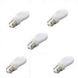 pièces 6W E27 2700K/6500K forme plate lumière Led Globe ampoule lampes (AC85-265V)