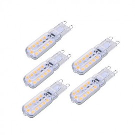 pcs Dimmable 6W G9 LED à Bi-broches T 22 SMD 2835 450-550 lm Blanc Chaud / Blanc Froid (AC 220V / AC 110V)