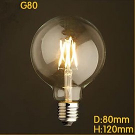 G80LED 4 w 2300K jaune chaud 2700K blanc chaud ampoules à économie d'énergie pour économiser de l'énergie