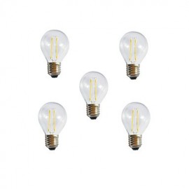 pièces A60 2W E27 250LM 360 degrés couleur blanc chaud/froid Edison lampe à Filament LED (AC85-265V)