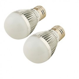 pièces E27 5W 300lm 6500K 6-SMD 5730 LED lumière blanche ampoule à intensité variable (220V)