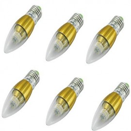 pièces E27 5W 50xSMD3014 500LM 36000K ampoules de bougie LED blanches AC85-265