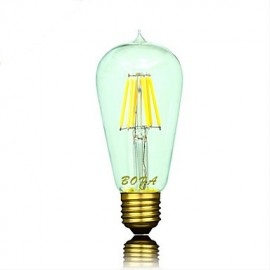 E26 E27 220V ST58 2200K-2700K 300-500lm 5W 6LED Ampoule Edison