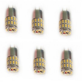 pièces G4 36LED SMD3014 2.5W 110-120LM blanc chaud/blanc/blanc naturel décoratif DC12V LED lumières à deux broches