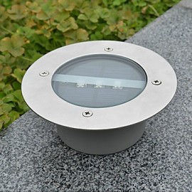 Lumière blanche LED lumière solaire ronde encastrée pont Dock voie lumière de jardin