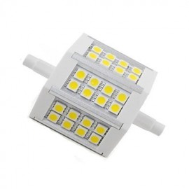 Le maïs de 5W R7S LED allume 24 SMD 5050 300 lm blanc chaud décoratif V