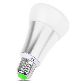 Ampoule RGBW colorée avec télécommande 10W, la vitesse peut être ajustée, lampe à variateur LED en trois Sections