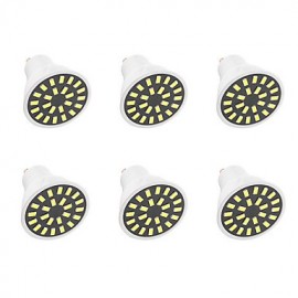 pièces 5W GU10 lumière de décoration 24LED SMD 5733 380LM-400LM blanc chaud/blanc froid AC110/AC220 V