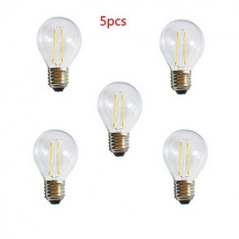 pièces A60 2W E27 250LM 360 degrés couleur blanc chaud/froid Edison lampe à Filament LED (AC220V)