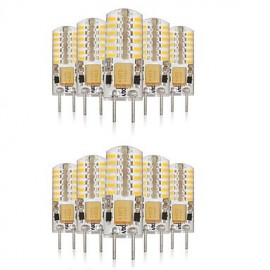 10 pièces G4 48LED SMD3014 140-160LM AC110V/220V blanc chaud/blanc/blanc naturel décoratif/LED étanche à deux broches