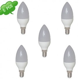 Bougies LED 7W E14 C35 15 SMD 2835 560 lm Blanc Chaud V 5 pcs