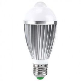 Ampoule LED E27 B22 85V-265V 400-550Lm 7W avec capteur de corps