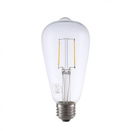 Ampoules à Filament LED 2W E26 ST21 2 COB 220 lm Blanc Chaud Intensité Variable / Décorative V 1 pcs