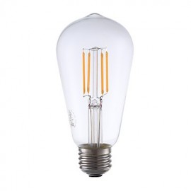 3,5W E26 Ampoules à Filament LED ST19 4 COB 325 lm Blanc Chaud Intensité Variable / Décorative V 1 pcs