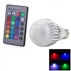 Ampoule globe LED E27 7 W 300 lm RVB avec télécommande IR – (AC 85 ~ 265 V)