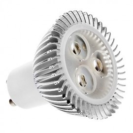 Spot LED GU10 5W MR16 3 LED Haute Puissance 320 lm Blanc Chaud V