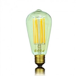 E26 E27 220V ST64 2200K-2700K 450-650lm 6W 6LED Ampoule Edison