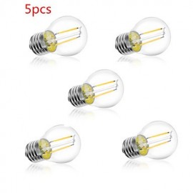 pièces G45 2W E27 250LM 360 degrés couleur blanc chaud/froid Edison lampe à Filament LED (AC220V)