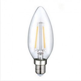 Ampoules LED à Filament E12 C35 2 COB 250 lm Blanc Chaud Décorative V