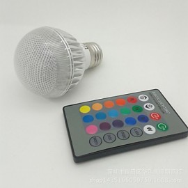 E27 85V-265V 100-300Lm 3W RGB Télécommande LED Ampoules colorées