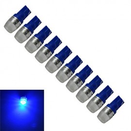 10 pièces T10 1.5W 90LM lumière bleue côté fabricant lampe LED voiture lumière (DC 12V)