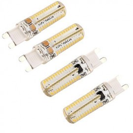 pièces G9 6W 450lm 3000K blanc chaud 104-SMD 3014 LED ampoule de maïs à intensité variable (AC 220 V)