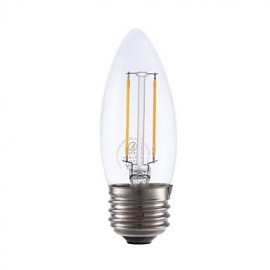 Ampoules à Filament LED 2W E26 B10 2 COB 200 lm Blanc Chaud Intensité Variable 120V 1 pcs