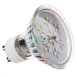 Spot LED GU10 3W MR16 30 SMD 3014 240 lm Blanc Chaud V