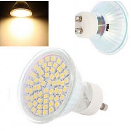 pièce GU10 4 W 60LED SMD 3528 300-560 LM 2800-3500/6000-6500 K blanc chaud/blanc froid V