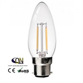 B22 2 W 2 COB 200 LM 2800-3200 K K Blanc chaud A Ampoules bougies à intensité variable AC 220-240/V