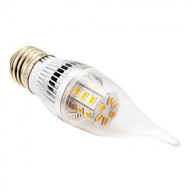 Ampoules bougies , E26/E27 5 W 24 SMD 5730 350 LM Blanc chaud CA V