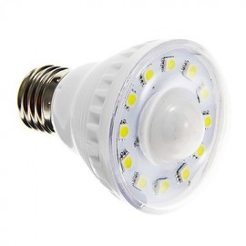 Spot LED 3W E26/E27 A60(A19) 12 SMD 5050 160-180 lm Blanc Chaud / Blanc Froid Capteur V