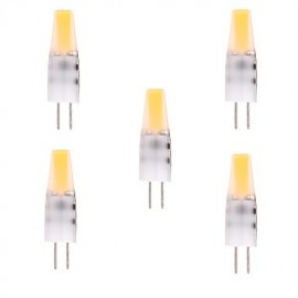 5 pièces G4 4W 1505 COB 300-400LM blanc chaud/blanc froid décoratif/LED étanche à deux broches (AC/DC 12-24V)