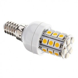 3W E14 LED Maïs Lumières T 27 SMD 5050 350 lm Blanc Chaud Dimmable