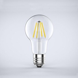 1 pièces E26/E27 4W 4 COB 400 lm blanc chaud A60(A19) ampoules à filament LED edisonintage