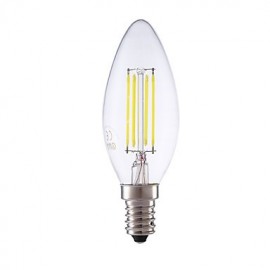 3,5W E14 Ampoules à Filament LED B35 4 COB 350/400 lm Blanc Chaud / Blanc Froid Intensité Variable 1 pcs