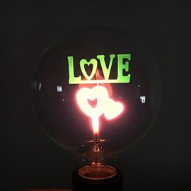 E27 3W "LOVE" motif décoratif néon Globe ampoule lampe lumière colorée 35lm (AC 220V)