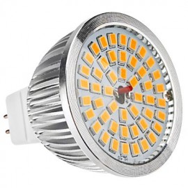 Ampoule spot LED MR16 (GU5.3) 6,5 W 48 x 2835SMD 520 lm, lumière blanche chaude (12 V)