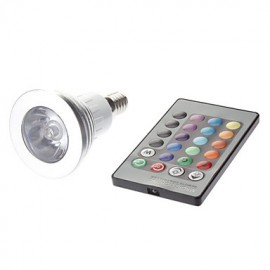 Spot LED Télécommandé E14 3W 1 LED Haute Puissance 180 LM MR16