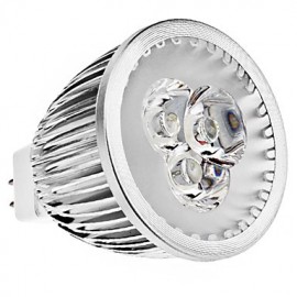 GU5.3 (MR16) 6 W 3 LED haute puissance 370 LM blanc chaud/blanc froid MR16 spots DC 12