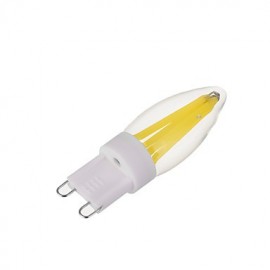 Marsing Dimmable G9 3W 300lm COB Lumière blanche chaude / Lumière blanche froide 2650-2850K/5500-6000K Ampoule à filament LED à deux broches à angle de faisceau de 360 degrés (AC220-240V)