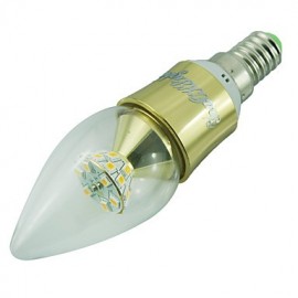 Ampoules bougies LED E14 5W 25 * SMD2835 500LM blanc chaud 3000K (AC 100-240V/110-130V/220-240V/85~265V)