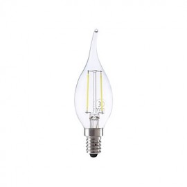 2W E14 Ampoules à Filament LED B35L 2 COB 250 lm Blanc Chaud / Blanc Froid 1 pcs