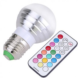 E27 Dimmable RGBW lampe ampoule Led 5W coloré RGB ampoule 85-265V lustres lumière Led + télécommande IR