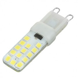 G9 Silicone 5W 400lm 6500k 28x SMD 2835 LED Ampoule Blanche (220-240v)