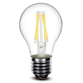 1 pièces E26/E27 4W 4 COB 400 LM blanc chaud A60(A19) ampoules à filament LED edisonintage