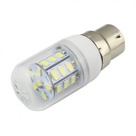 Ampoule LED épis de maïs B22 4W SMD 5730 DC/AC12-24V ou AC220V, blanc froid/chaud à 360 degrés (1 pièce)