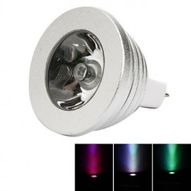 Ampoule LED 3W MR16 RGB, 16 couleurs changeantes + télécommande IR (85-265V)