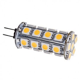 Ampoule de maïs LED G4 3,5 W 30 x 5050SMD 280-310 lm 3000-3500 K lumière blanche chaude (12 V)