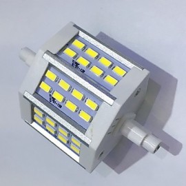 R7S 78mm 24x 5730SMD 6W blanc chaud/blanc froid 600LM 220 faisceaux lumières à prise horizontale lumière d'inondation AC85-265V